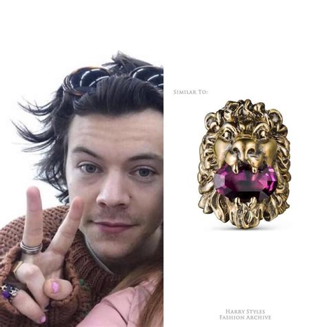 lion ring gucci harry styles|Fans Help Harry Styles Get His Lion Ring Back That He Lost At .